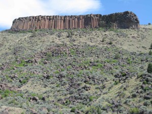 Trout Creek Main Wall as seen from the Deschutes.