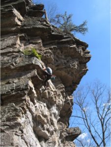 Brian Brydges, cruising through a sweet April day on Little Purple Flowers (5.9)