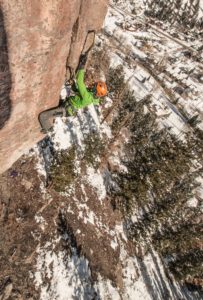 Grant Kleeves on Fissure Out, M10, The Remedy Crag.