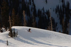 Skier Kevin Krill finds a natural terrain park