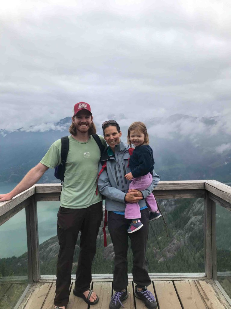 Dave Lisa and Sophie in Squamish BC