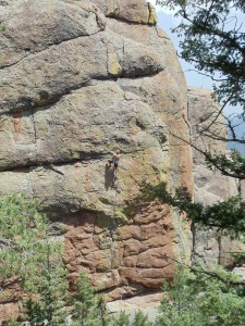 Tod Anderson on Devil's Own Stone 5.11d - Devil's Gate, Devil's Head Rock Climbing