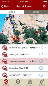 City of Rocks Climb Chooser iPhone