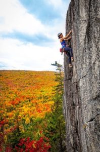 Climber at Wheeler Mountain, Vermont