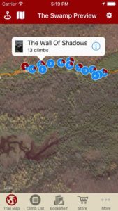 Explore The Swamp rock climbing like it was meant to be explored via our interactive trail map.