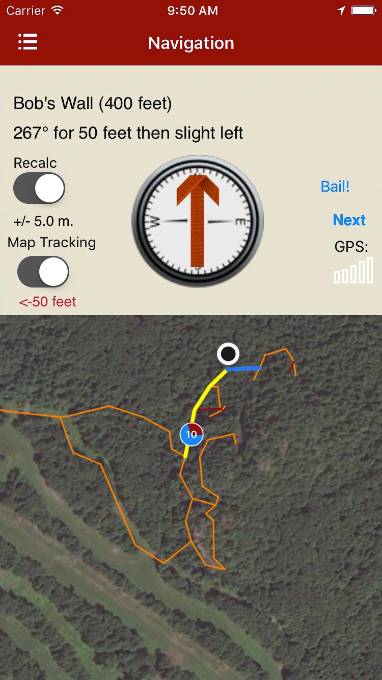 rakkup guides you car to crag then displays your destination's picture when you arrive. Awesome.