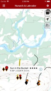 Smart topo maps provide current location, even offline.