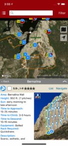 Explore Bernal climbing via an interactive trail map.