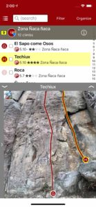 Smart topos help to locate your climb.
