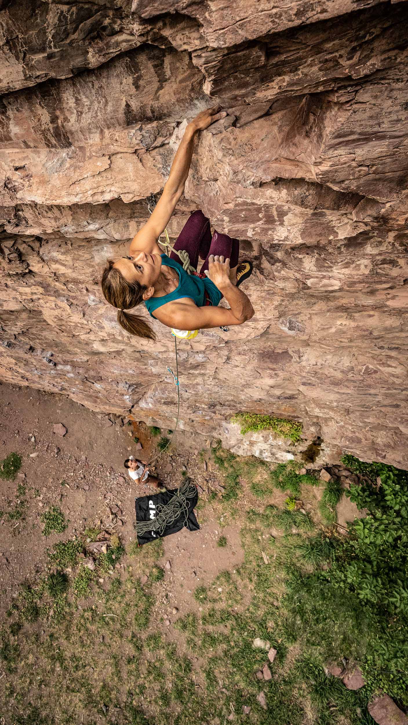 Audrey Sneizek on Seduction of Gravity (5.10a), Rotary Park